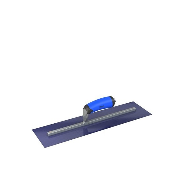 Ultra Flex Blue Steel Finishing Trowel - Square End 18" x 5" with Comfort Wave Handle